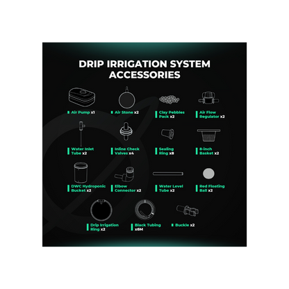 Mars Hydro  | Hydroponik-Set mit 2 Eimern (20cm)